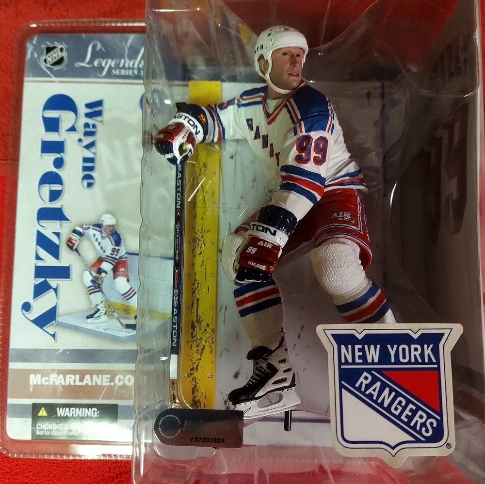 Wayne Gretzky New York Rangers Action Figure - Red, Blue, White